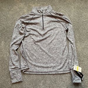 NEW! Grey medium dry-fit Ideology 1/4 zip shirt
